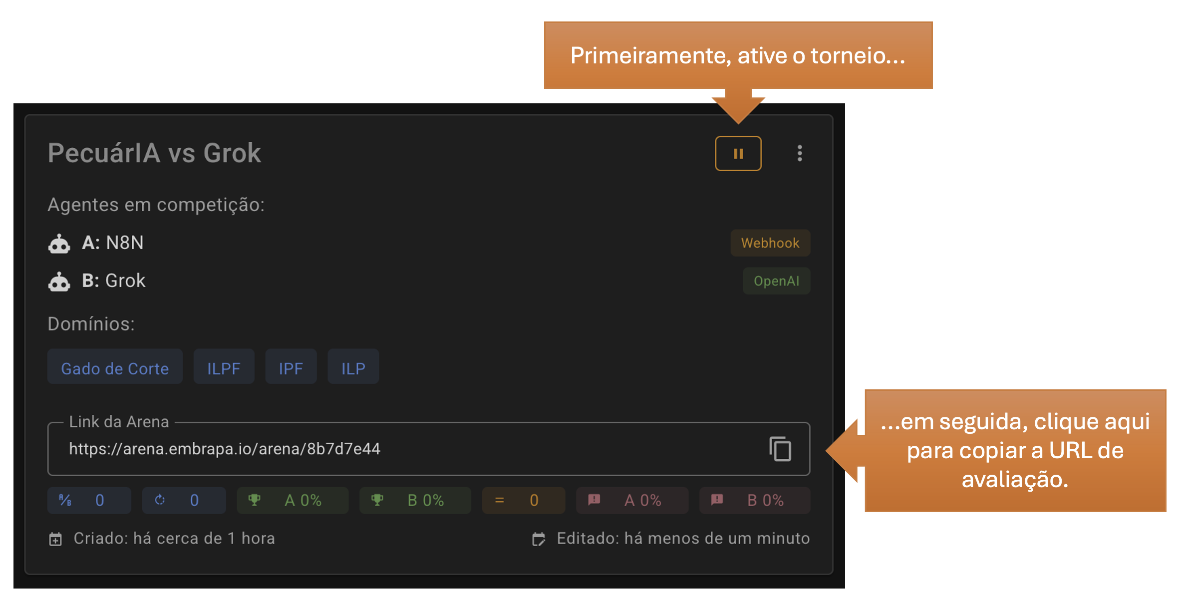 Disponibilizando a avaliação.