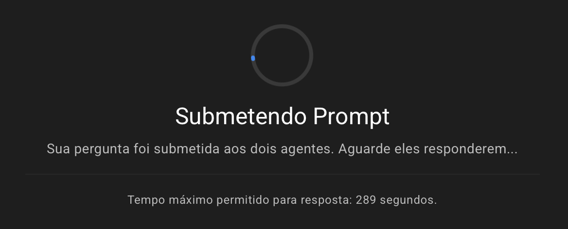 Aguardando as respostas dos agentes.