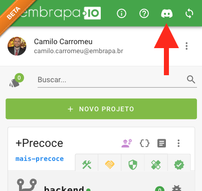 Acesso a partir da dashboard.